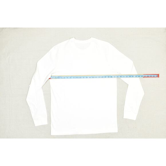 NEW Nike Men's The Nike Tee Regular Size L White Long Sleeve T-Shirt - Picture 7 of 8